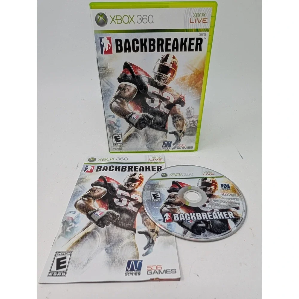 Backbreaker Xbox 360 Game Complete Case Manual Included E Rated 505 Games